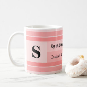 Mug Par Ses Bandes Verset Biblique Meilleurs Vœux Init