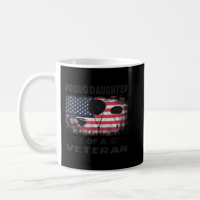 Mug Parachutiste d'infanterie aéroportée Fier fille d' (Gauche)
