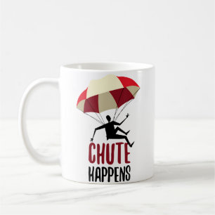 Mug Parachutiste Drôle Chute Arrive Parachutisme