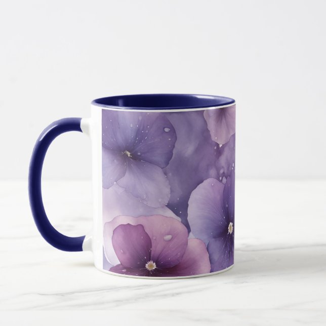 Mug Paradis des Fleurs de Violets (Gauche)