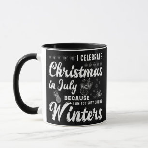 Mug Paradis d'hiver Noël en juillet Temps de plage