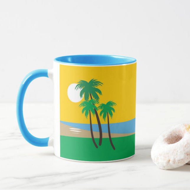 Mug Paradis tropical (Avec donut)