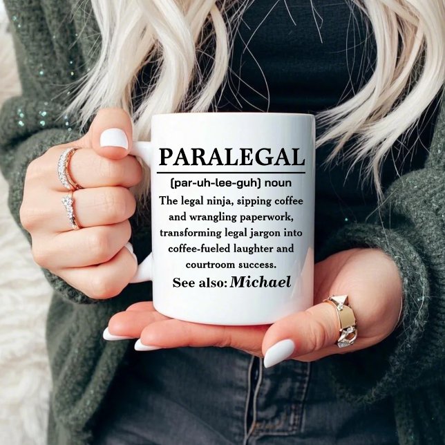 Mug Paralegal Avocat drôle (Créateur téléchargé)