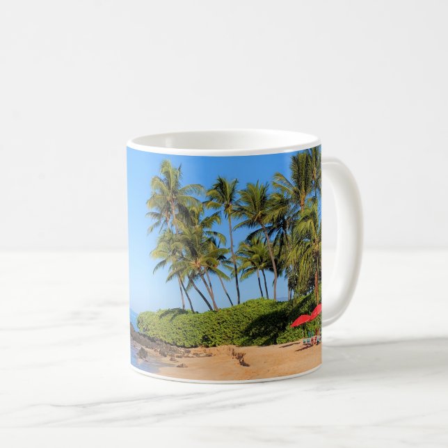 Mug Parasols de plage de Maui (Devant droit)