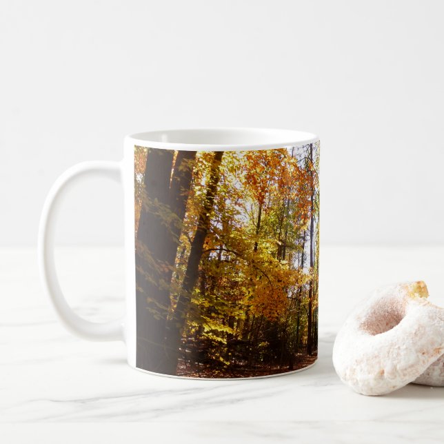 Mug Parc de Greenbelt à l'automne II Maryland Nature S (Avec donut)