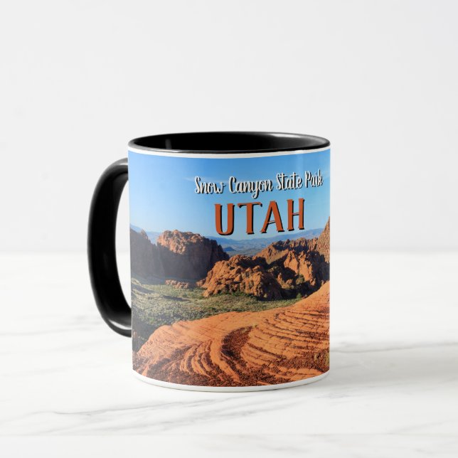 Mug Parc d'état de canyon de neige Utah (Devant gauche)