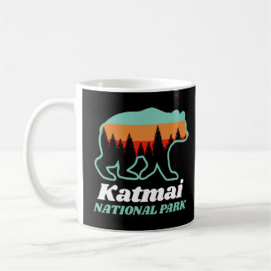 Mug Parc national de Katmai Alaska Ours Retro Cadeau