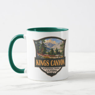 Mug Parc national de Kings Canyon Illustration Art rét