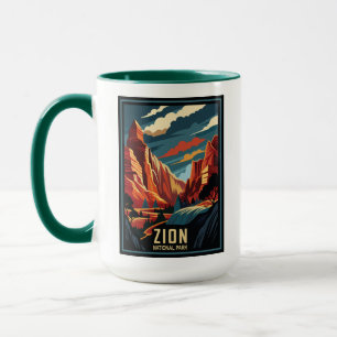 Mug Parc national de la Zion Retro