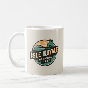 Mug Parc national de l'Isle Royale Emblem Voyage Rétro