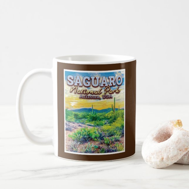 MUG PARC NATIONAL DE SAGUARO - ARIZONA ÉTATS-UNIS (Avec donut)