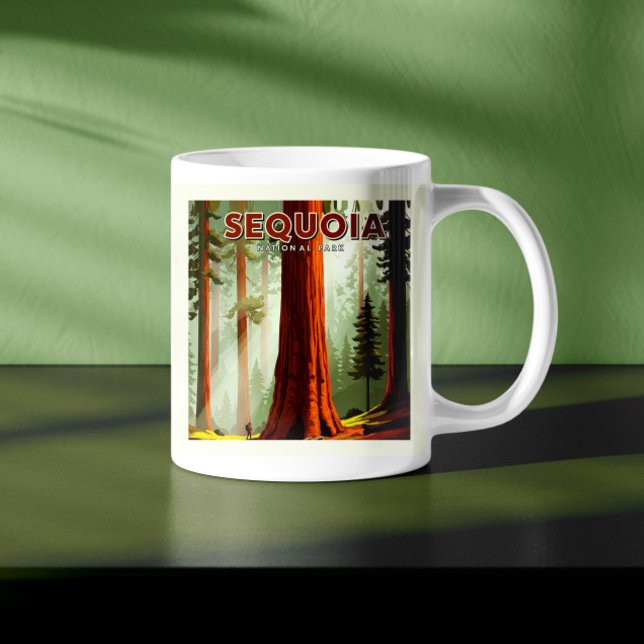 Mug Parc national de Sequoia vintage (Créateur téléchargé)