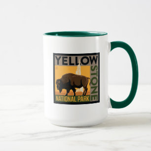 Mug Parc national de Yellowstone   Buffalo