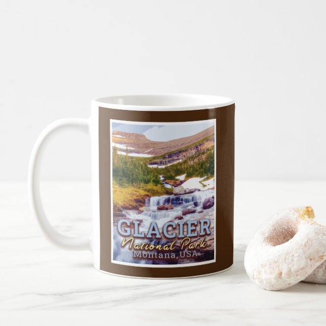 MUG PARC NATIONAL DU GLACIER - MONTANA ÉTATS-UNIS (Avec donut)