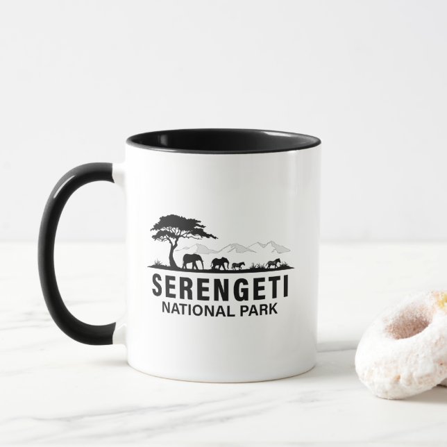 Mug Parc national du Serengeti Tanzanie (Avec donut)