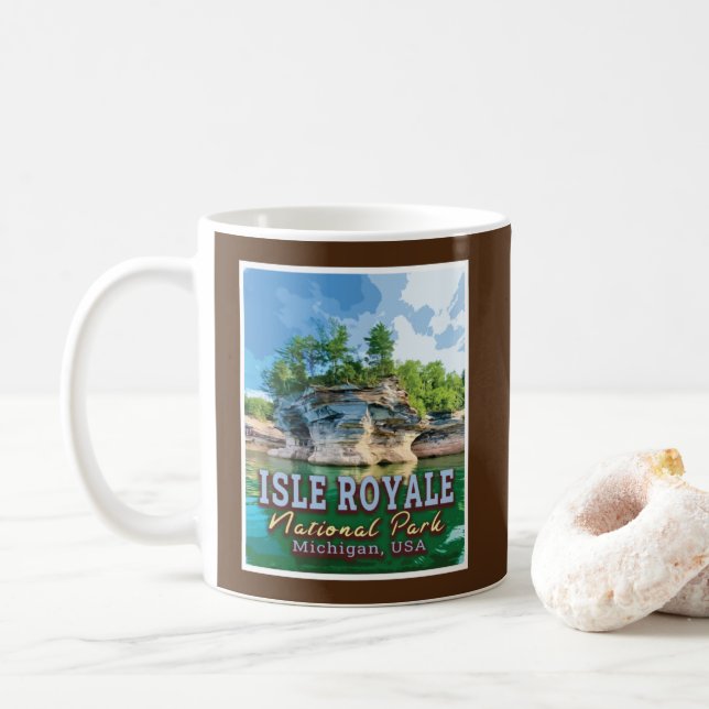 MUG PARC NATIONAL ISLE ROYALE - MICHIGAN ÉTATS-UNIS (Avec donut)