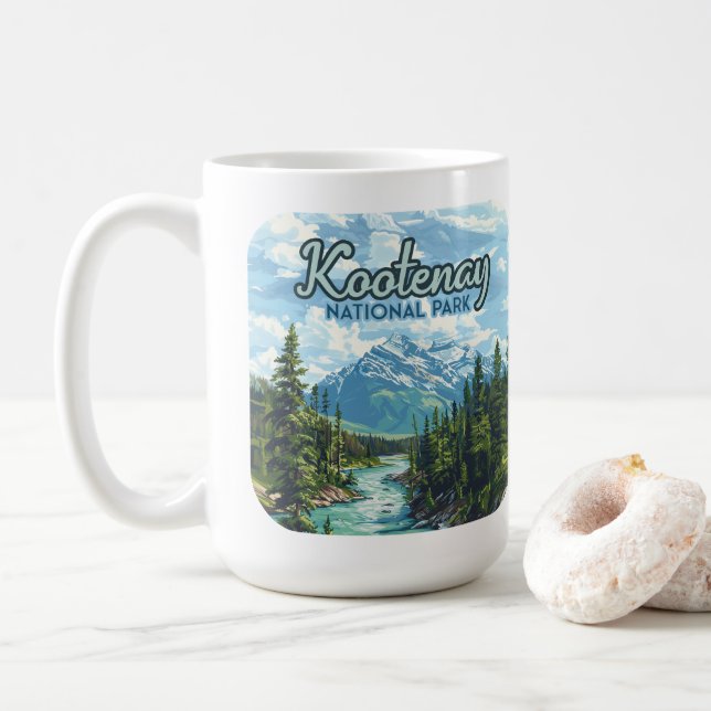 Mug Parc national Kootenay Canada Colombie-Britannique (Avec donut)