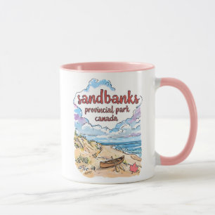 Mug Parc provincial de Sandbanks Pastel Paysage Mignon