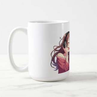 Mug Pareja Disfrutando Música Juntos