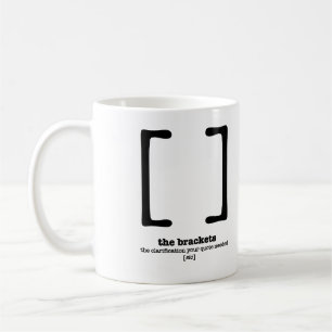 Mug Parenthèses de cadeau de professeur d'Anglais de