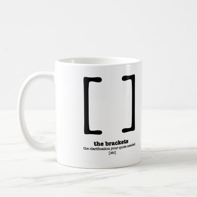 Mug Parenthèses de cadeau de professeur d'Anglais de (Gauche)