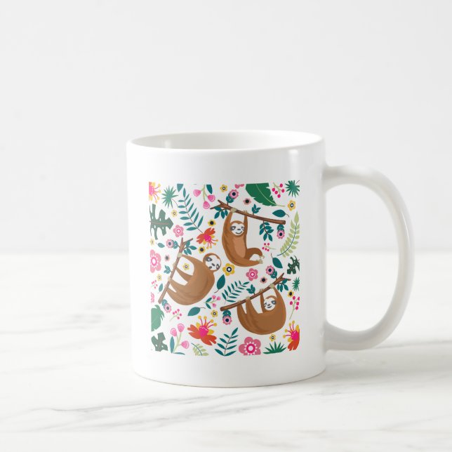 Mug paresse florale (Droite)