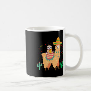 Mug Paresseux et lama mignons drôles avec taco et S me