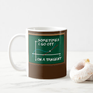 Mug Parfois je pars sur une tangente Math Formula Fun 