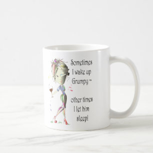Mug Parfois je réveille grincheux !  amusement