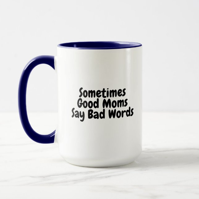 Mug Parfois, les bonnes mamans disent de mauvais mots, (Gauche)