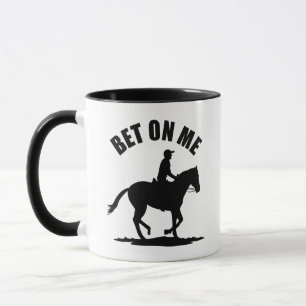 Mug Pari Sur Moi - Course À Cheval