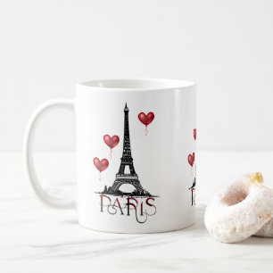 Mug Paris, Tour Eiffel et Ballons rouges