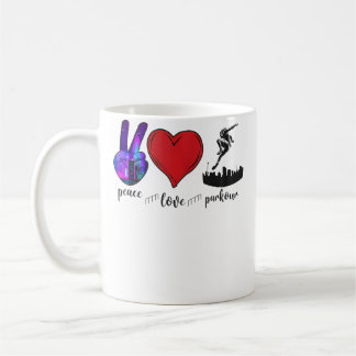 Mug Parkour Course Libre Traceur Fille Vintage Paix Am