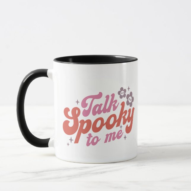 Mug Parle Éffrayant pour moi White Halloween (Gauche)