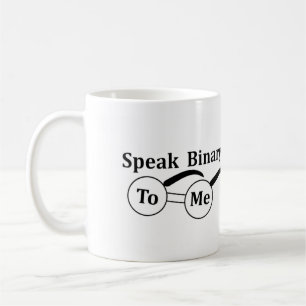 Mug 'Parle-moi en binaire' 33cl Enthousiaste d'inf