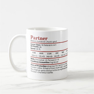 Mug Partenaire DnD Stat Genre Neutre