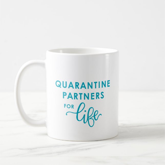Mug Partenaires de quarantaine pour la vie| Coronaviru (Gauche)