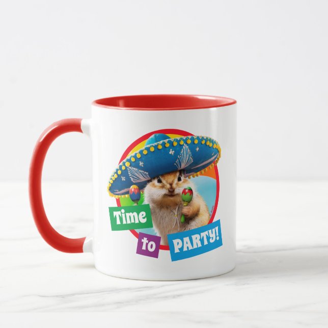 Mug Parti Chipmunk De Sombrero (Gauche)