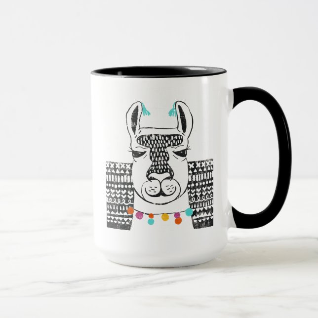 Mug Parti Llama - Portrait (Droite)