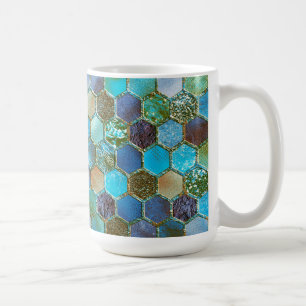 Mug Parties scintillant à huile métallique de luxe Aqu