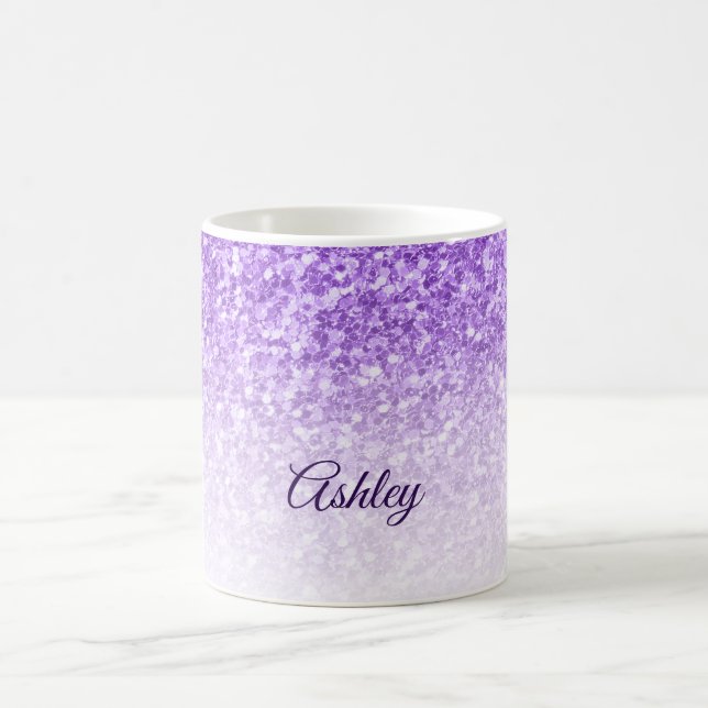 Mug Parties scintillant blanche et violette (Centre)
