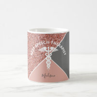 Parties scintillant d'or Rose orthophoniste Person