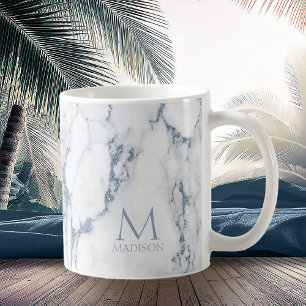 Mug Parties scintillant en marbre moderne Monogramme D