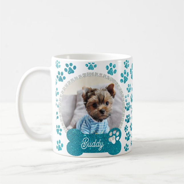 Mug Parties scintillant et Motif photo avec cadre phot (Gauche)