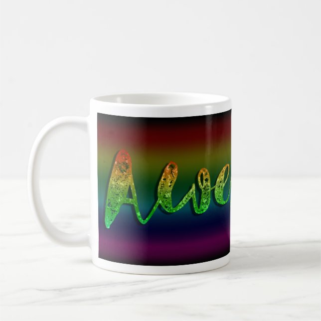 Mug Parties scintillant géniale Rainbow, instruction a (Gauche)