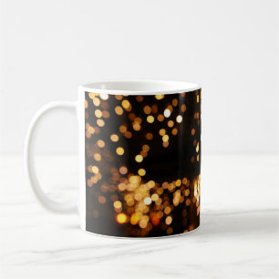 Mug Parties scintillant Noir d'or : Arrière - plan Abs
