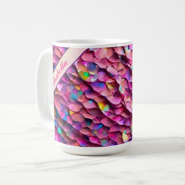Mug Parties scintillant Opal Holographique Collection  (Devant gauche)