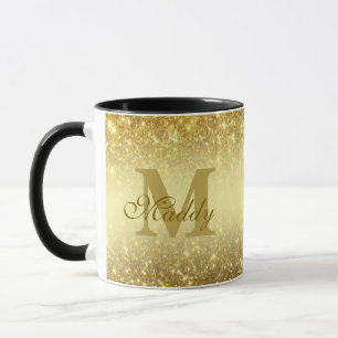 Mug parties scintillant or personnalisée