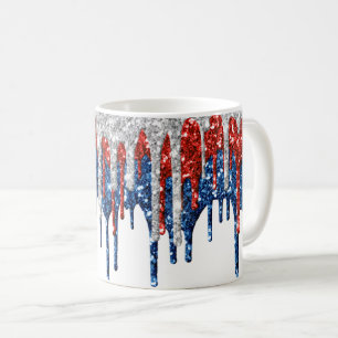 Mug Parties scintillant patriotiques