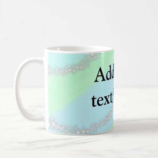 Mug Parties scintillant rose bleu vert étincelant past (Gauche)